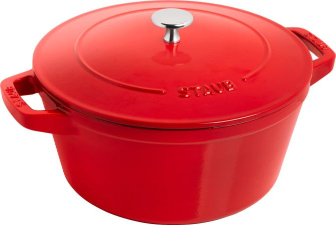 STAUB - Zestaw naczyń żeliwnych Garnek i Patelnia z pokrywką