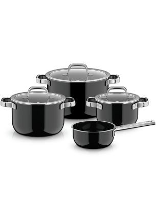 Zestaw 4 naczyń Black Fusiontec Mineral Pro WMF