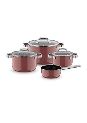 Zestaw 4 naczyń Rose Quartz Fusiontec Mineral Pro WMF