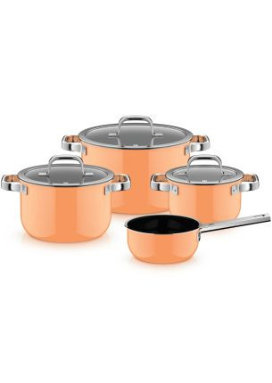 Zestaw 4 naczyń Papya Orange Fusiontec Mineral Pro WMF