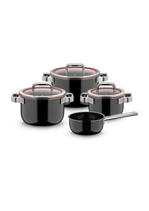 Zestaw 4 naczyń (czarnych) Fusiontec Function Pro WMF