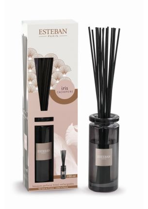 Dyfuzor zapachowy z patyczkami (100 ml) Iris Cachemire Esteban