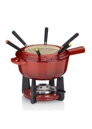 Zestaw do fondue (czerwony) Calido Kela