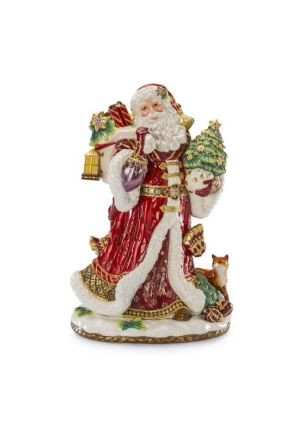 Figura świąteczna kolekcjonerska Świety Mikołaj (30 x 49 cm) Lamart