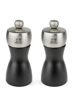 Zestaw 2 młynków do soli i pieprzu (12 cm, czarny) Peugeot