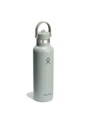Butelka termiczna (621 ml) Standard Mouth Flex Straw Cap Agave Hydro Flask