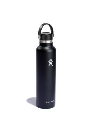 Butelka termiczna (709 ml) Standard Mouth Black Hydro Flask
