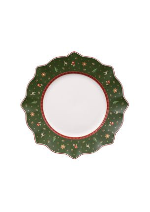 Talerz płaski (zielony) Toy’s Delight Christmas Villeroy & Boch