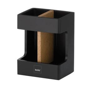 Podwójny kubek na szczoteczki (czarny) Cube Kela